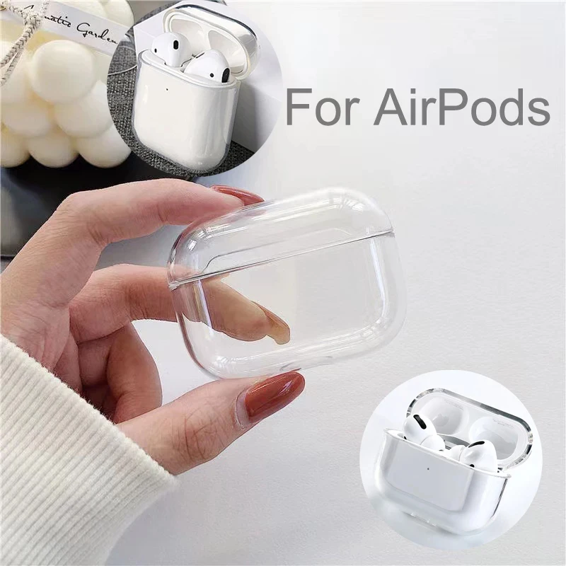 

Crystal Earphone Case For Apple AirPods Pro 2 Silicone Transparent Protective Cover For Air Pods 3 2 1 Accessories Charging Box