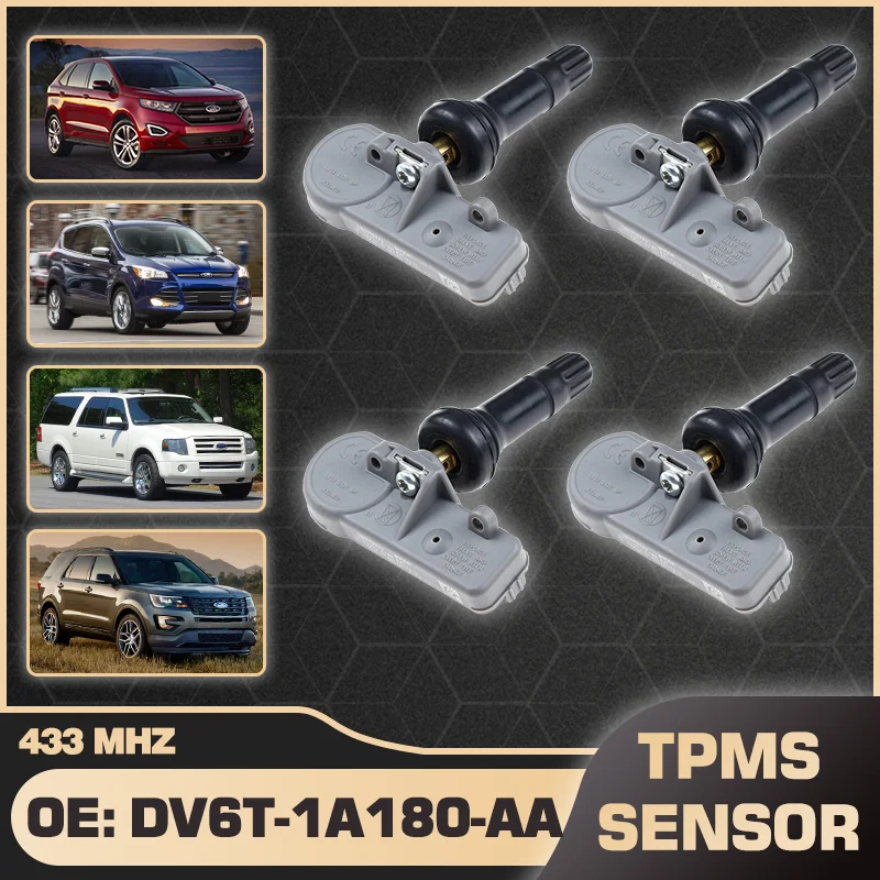 

DV6T-1A180-AA автомобильный датчик давления в шинах TPMS для Ford Edge Ford Escape Ford Expedition 2005-2008 Ford Explorer 2010-2017 433 МГц