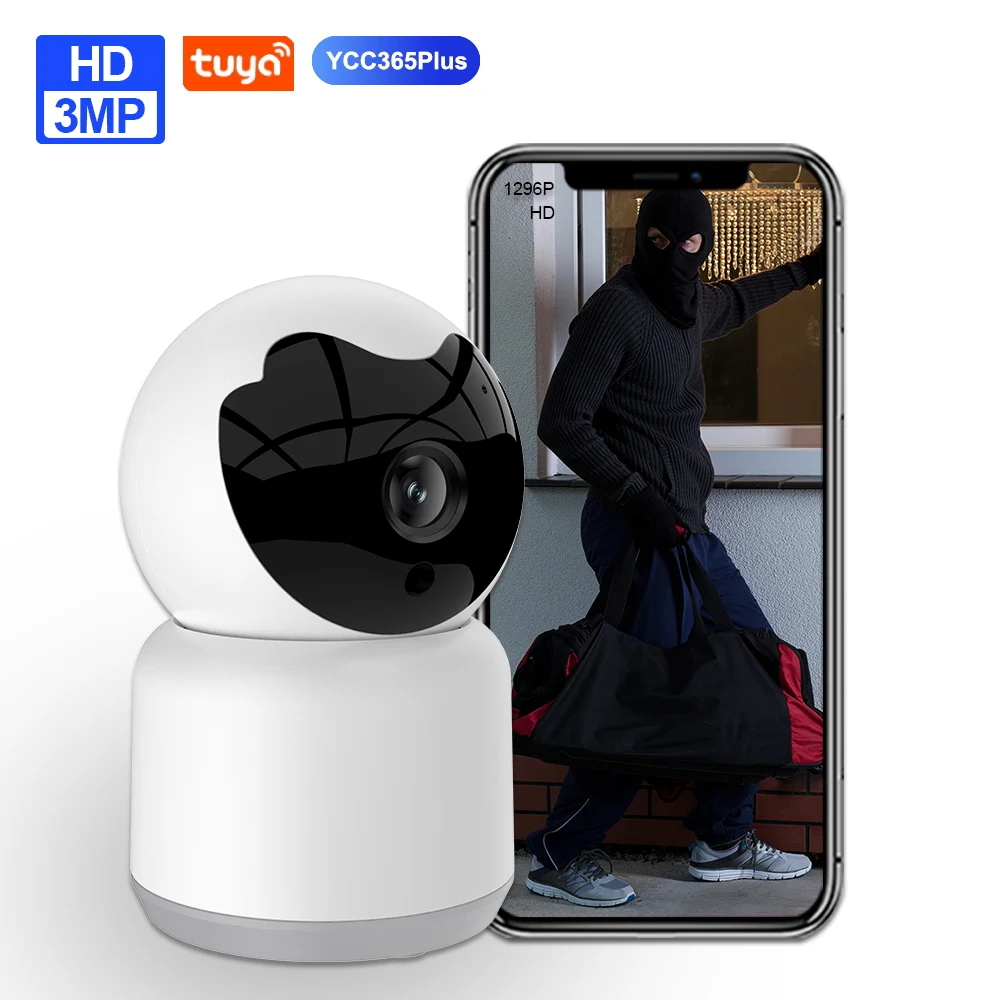 

1296P умная IP камера 3MP камера видеонаблюдения с WiFi ночным видением Автоматическая трековая домашняя беспроводная домашняя камера безопаснос...