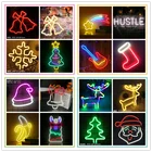 Декоративная светодиодная неоновая вывессветильник на рождественскую елку, Настенный декор, неоновая вывеска, домашнее украшение для спальни, Рождества, Дня Святого Валентина Вечерние