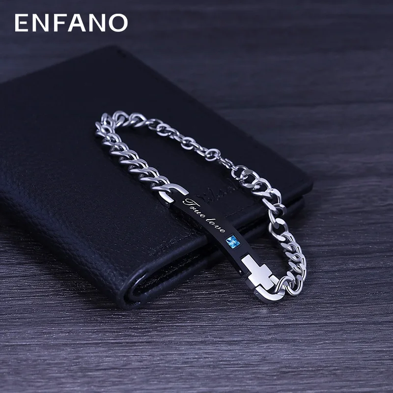 

Enfano Chain Men's Bracelet Fashion Personalized Bracelet Hip Hop Trend Does Not Fade
