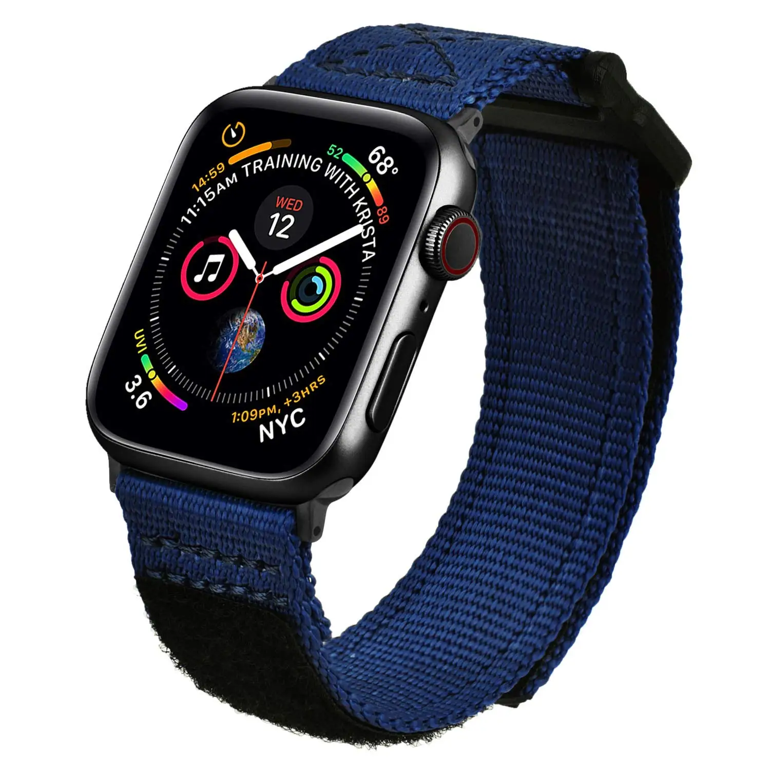 

Ремешок тканевый нейлоновый для Apple Watch band 44 мм 40 мм 45 мм 41 мм, эластичный браслет для iWatch 3 4 5 SE 6 7