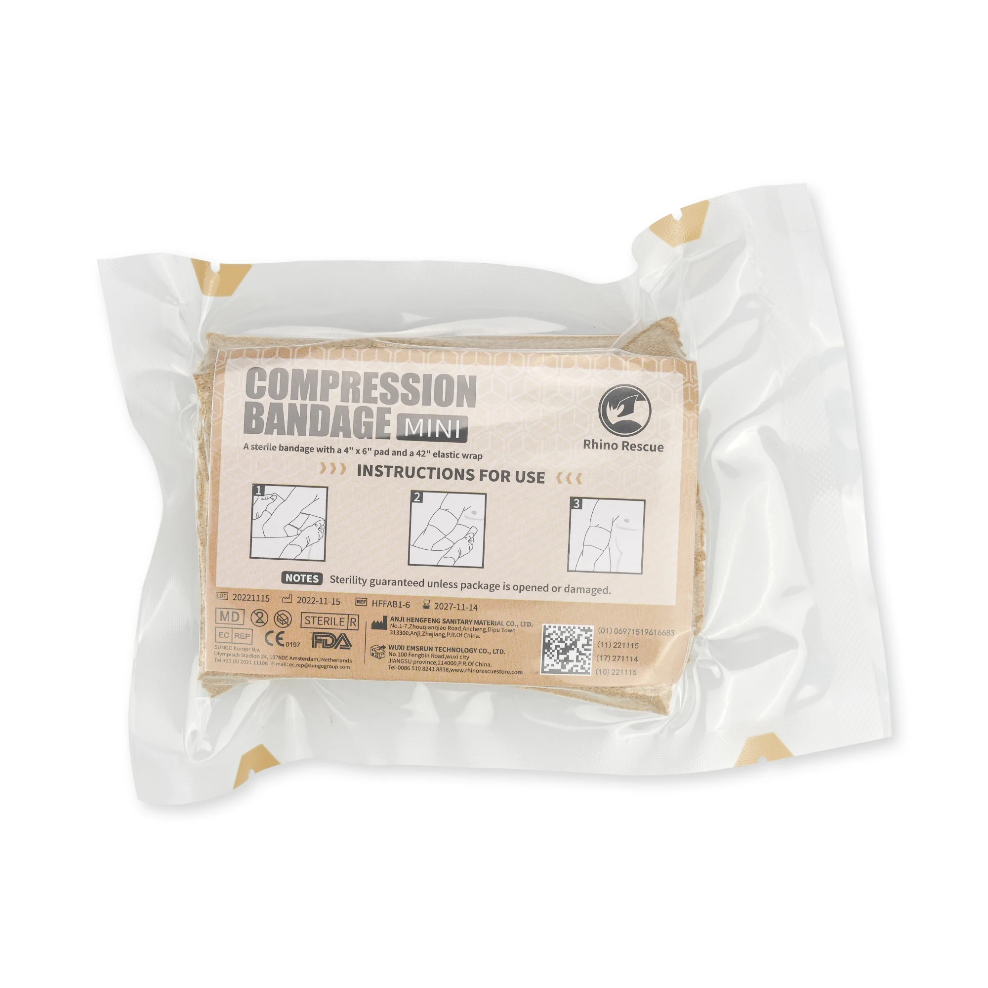 Rhino Rescue Mini Emergency 4in Bandage