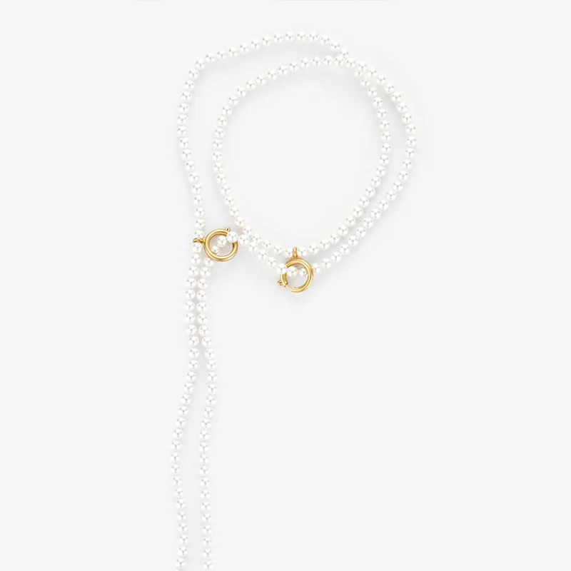 

Новое жемчужное ожерелье, корейский темперамент, более чем модное женское длинное ожерелье