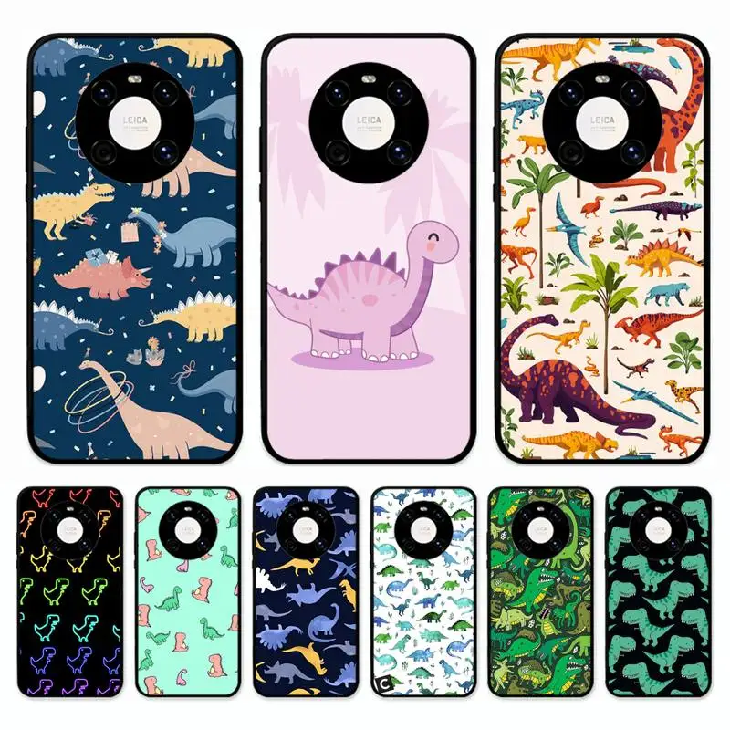 

Cute Dinosaur Phone Case for Huawei Mate 20 10 9 40 30 lite pro X Nova 2 3i 7se