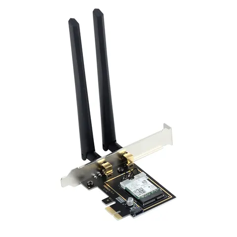 5374 Мбит/с WiFi 6E PCIe беспроводная сетевая карта AX210 2,4G/5G/6 ГГц 802.11AX WiFi адаптер для Bluetooth 5,3 WiFi карта для ПК Win10/11