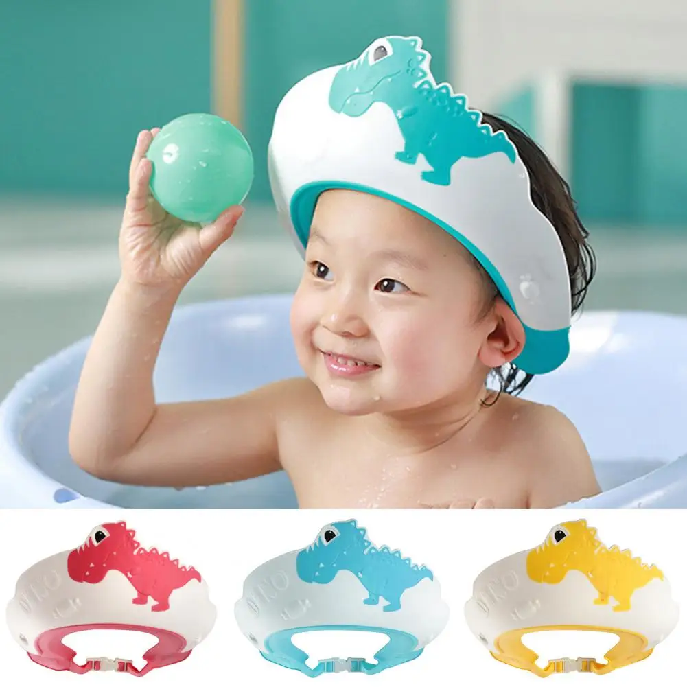 

Регулируемая детская шапочка для купания, корона для мытья волос, шапочка для душа, шапочка для защиты глаз шампуня, уход за ребенком, шапочк...