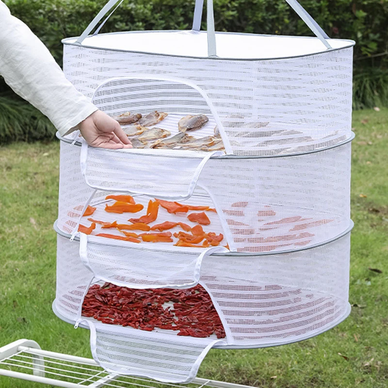 

Mesh Clothes Fruit Mosquito-proof Multifunctional Drying And Wind-proof Durable Drying Breathable Vegetable Drying Blue Folding