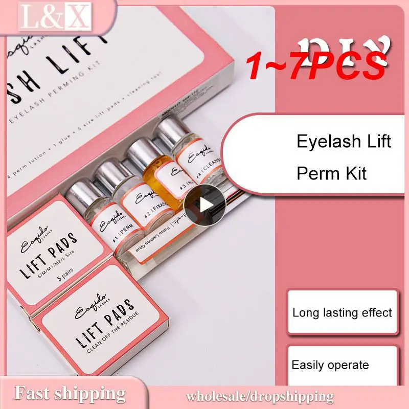 

1 ~ 7 шт. набор и Модернизированный набор оттенков для ресниц, бровей, комбинированный подъемный краситель для ресниц, искусственная борода