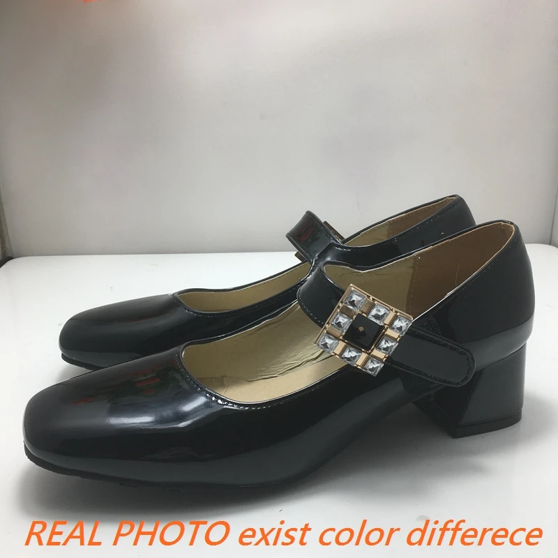 Женские туфли-лодочки с квадратным носком на блочном каблуке 5 см