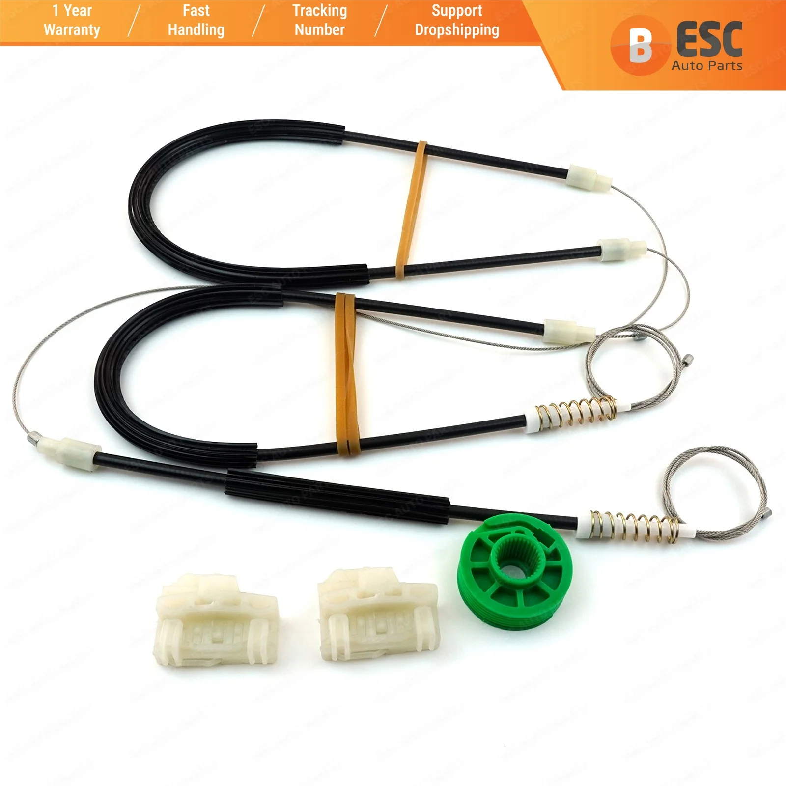 

Автозапчасти ESC EWR653, электрический стеклоподъемник, комплект для ремонта передней левой двери для Audi A4 B5 4/5, двери 1996-2001