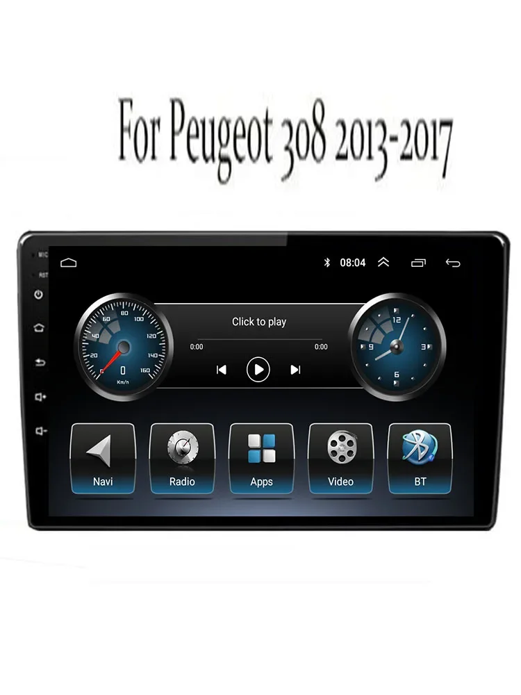 

Автомагнитола для Peugeot 308 T9 308S 2013 - 2017 Android 12, автомобильное радио, Стерео Авторадио, 2din, мультимедийный видеоплеер, навигация GPS