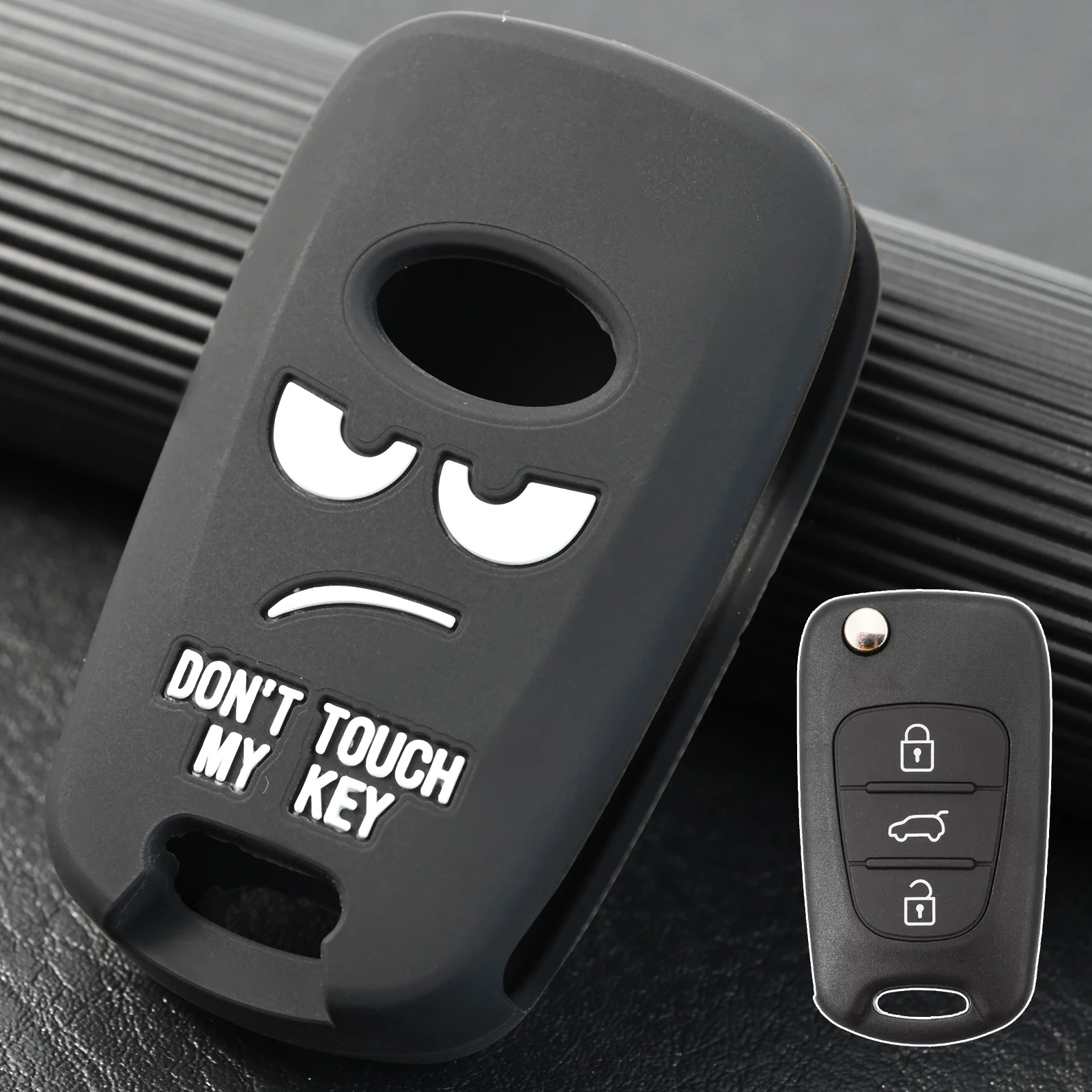 

3-кнопочный силиконовый чехол для ключей с кольцом для Kia Rio Venga Sorento Ceed Sportage Soul Optima Picanto 2009 2010 2011