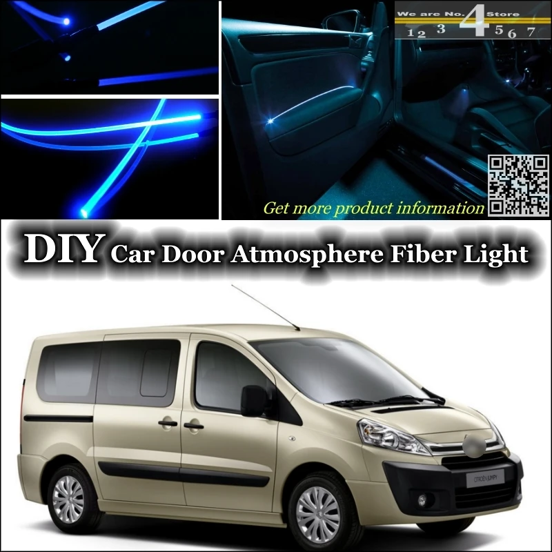 

interior Ambient Light Tuning Atmosphere Fiber Optic Band Lights For Citroen Jumpy / Dispatch Inside Door Panel illumination