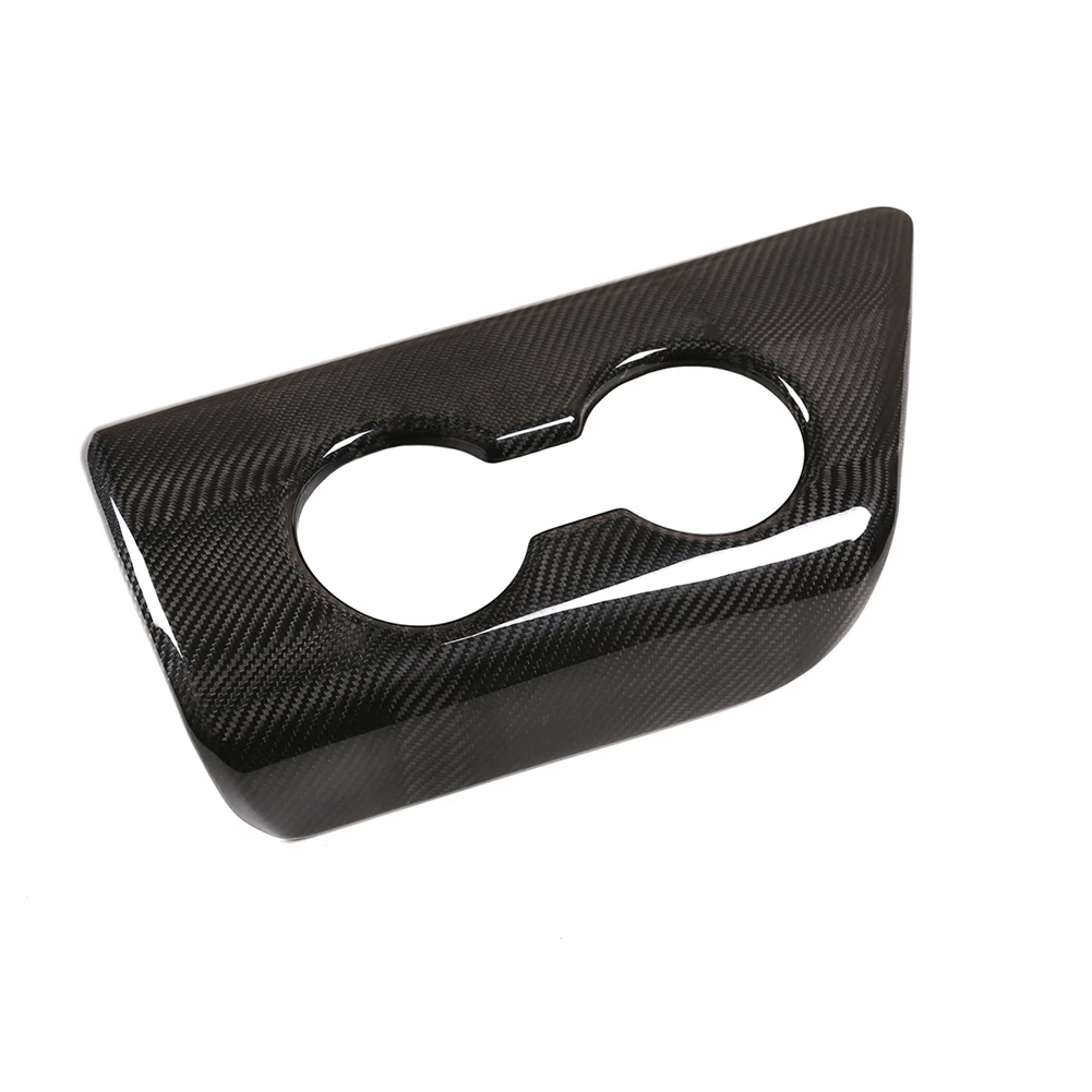 

Car Carbon Fiber Center Console Water Cup Holder Decoration Cover Trim Stickers for Toyota Supra 2019 2020 2021 2022