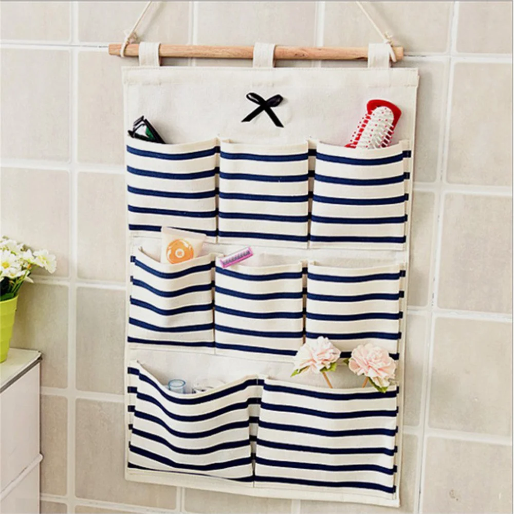 

Behind The Door Organizer Storage Multi-function 8 Pockets Storage Hanging Bag Closet Storage Bag Pouches Wardrobe Many Pockets