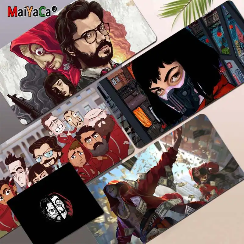 

MaiYaCa Spain TV Money Heist House Of Paper Boy Gift Pad Gaming Player Desk Laptop Rubber Mouse Mat Or Keyboards Mat Mousepad
