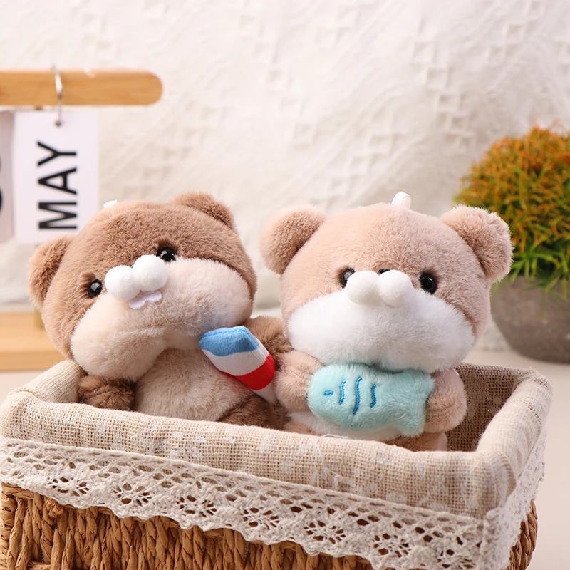 Мультяшная плюшевая кукла-выдра милая мягкая набивная кукла-Зверюшка брелок