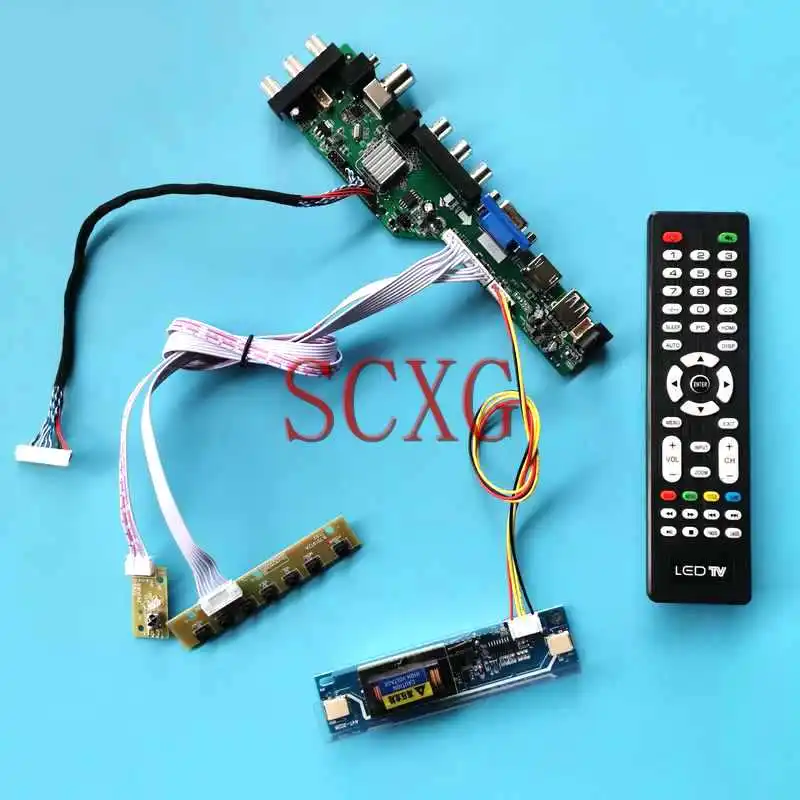 

Плата цифрового драйвера 3663 DVB подходит для LM171W02 LM171WX3 LP171WP3 17,1 "комплект 2-CCFL 1440*900 USB VGA AV RF HDMI-совместимый 30-контактный LVDS