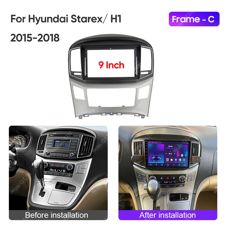 QSZN 9-дюймовый 2DIN автомобильный радиоприемник для HYUNDAI STAREX/H1 2015-2018 стерео