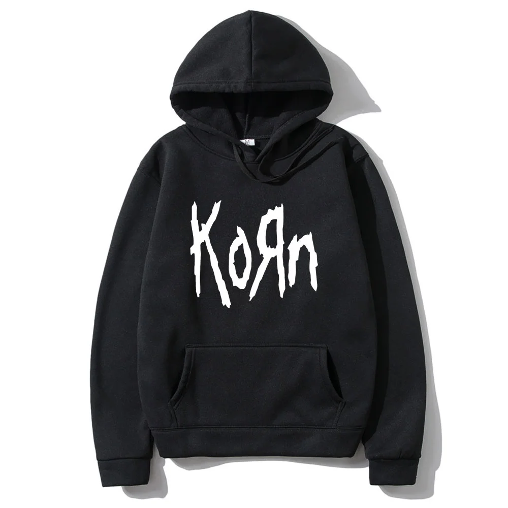 

Korn Rock Band Letter Hoodie Men Women Hip Hop Harajuku Hoodies Cotton High Street Sweatshirt Autumn Winter Unisex Sweatshirts