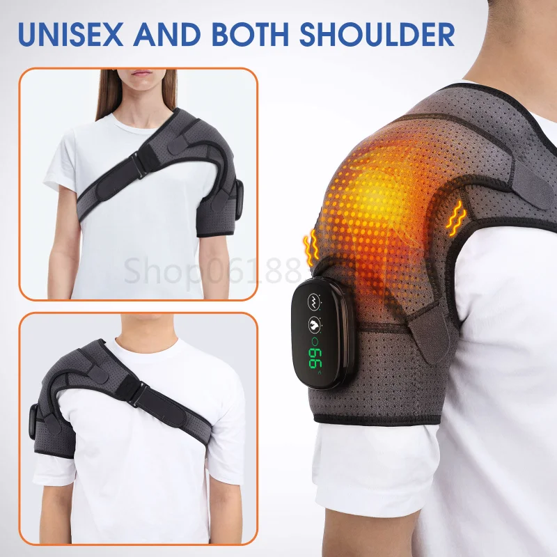 

Middle-aged Elderly Neck Shoulder Joint Strain Heating Vibration Massage Protector Controller Version Electric Shoulder Guard