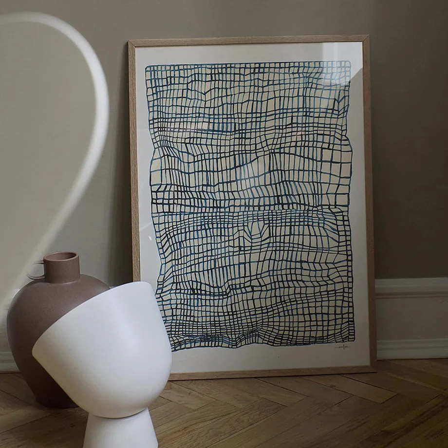 Абстрактная линия геометрический силуэт