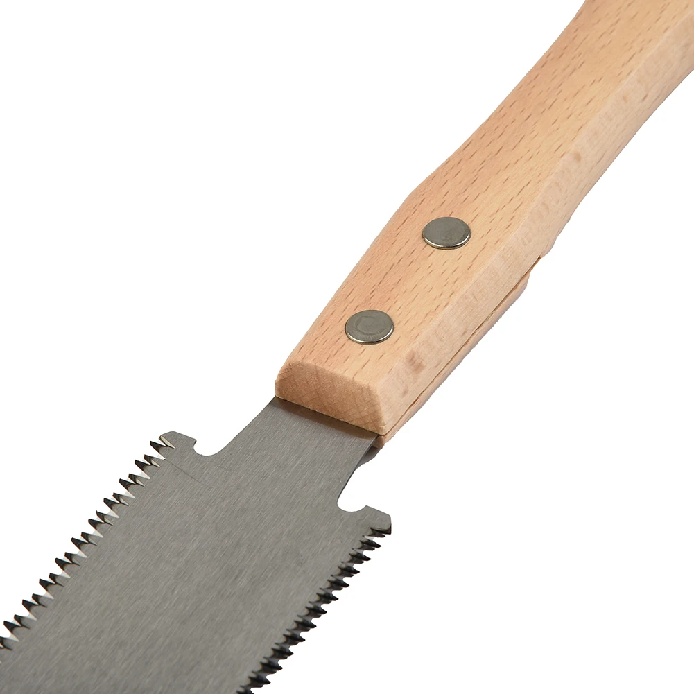 

Handsaw Cutting Tool Wood Handle Household Saws Labor-saving SK5 Saw Blade W/straight Handle 1 Pc Double-sided