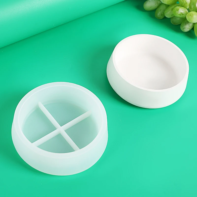 DIY цементная гипсовая чаша для хранения свечей форма клея контейнер коробка