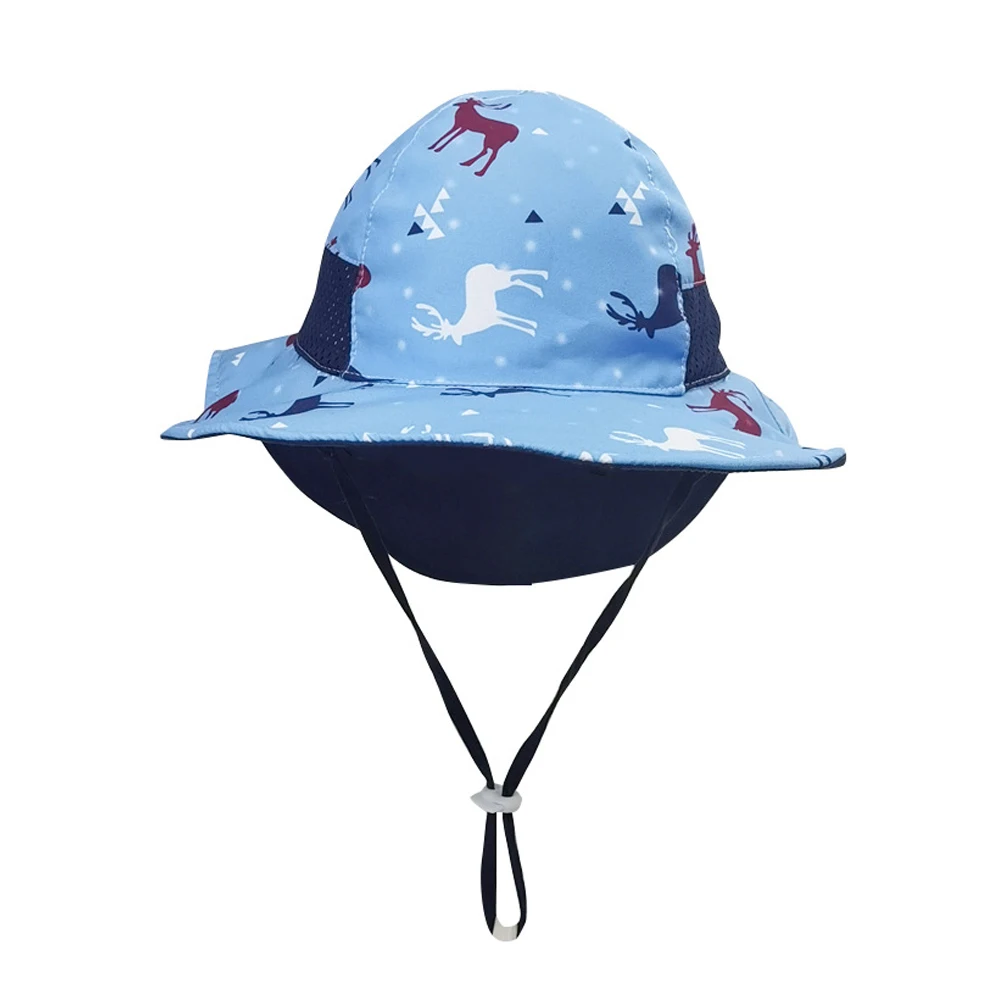 

Sun Hat Boy Summer Beach Accessory Big Brim With Neck Shield UV Protection Holiday Cap For Baby Teenagers Swimming