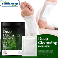 south moon natural bamboo charcoal foot patches pain relief help sleep stress relief detoxification massage clean health patch