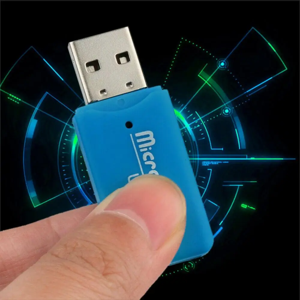 USB 2.0 Interface Card Reader Micro SD TF Flash Memory Card Reader Portable Mini High Speed USB Adapter For PC Computer