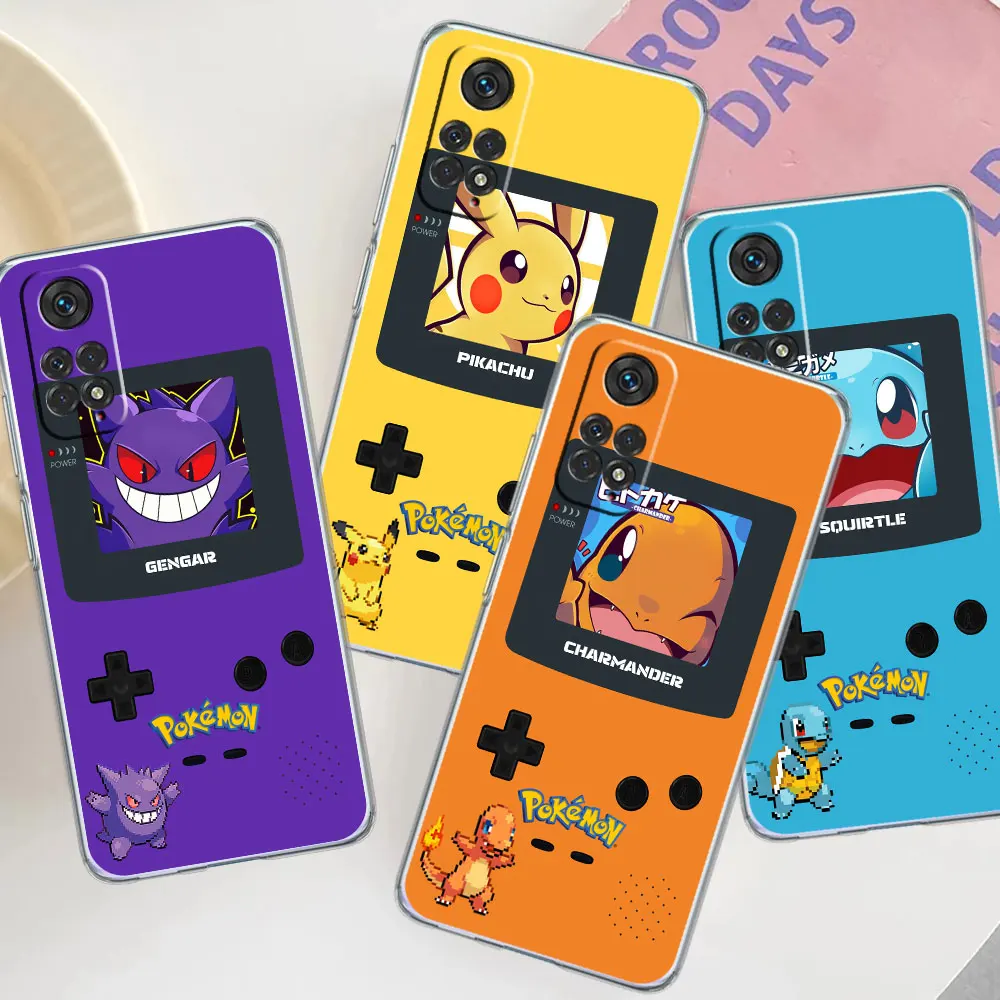 

Pokemon New Game Consoles Case for Xiaomi Redmi Note 11 10 9 8 Pro 9S 11T K40 8T 7 11E 10 9 9C 9A 9T Soft Cover Shockproof Funda