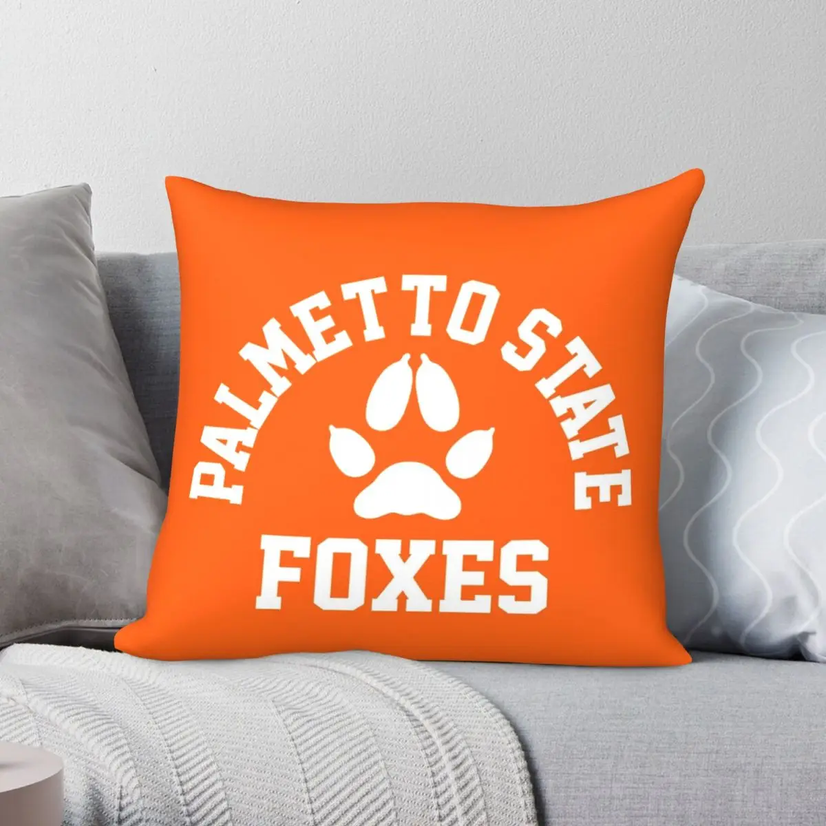 

Белый квадратный чехол для подушки с имитацией арки пальмы, из полиэстера и льна