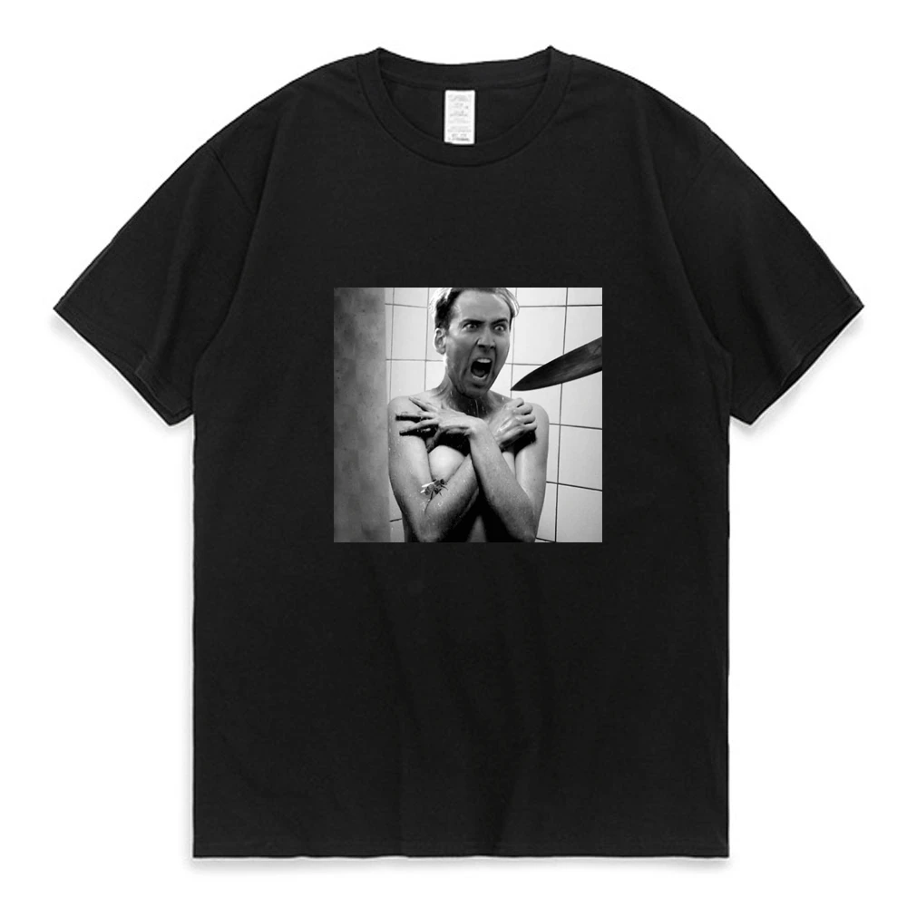 

2022 Men's T Shirt Short Sleeve Nicolas Cage Face Off T-shirt Men Women Street Hip Hop Funny Tee Shirt Summer 100% Cotton Tops