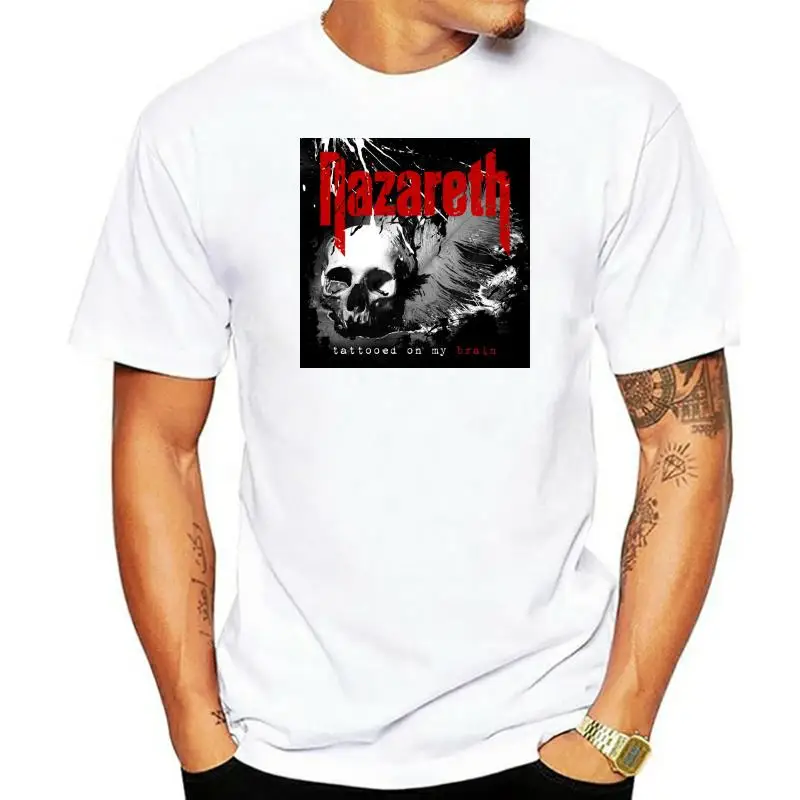 Nazareth Tattoed On My Brain Album Cover Men's Black T-Shirt