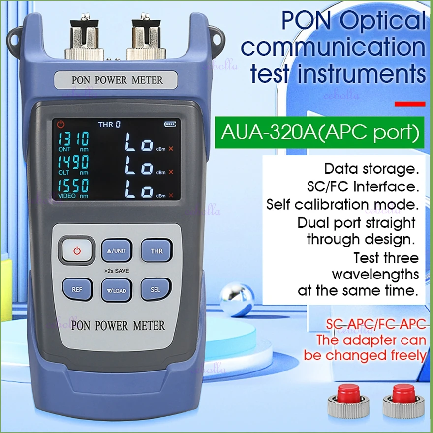 

COMPTYCO Новинка AUA-320A/U ручной FTTX/ONT/OLT 1310/1490/Нм волоконно-оптический PON измеритель мощности Бесплатная доставка