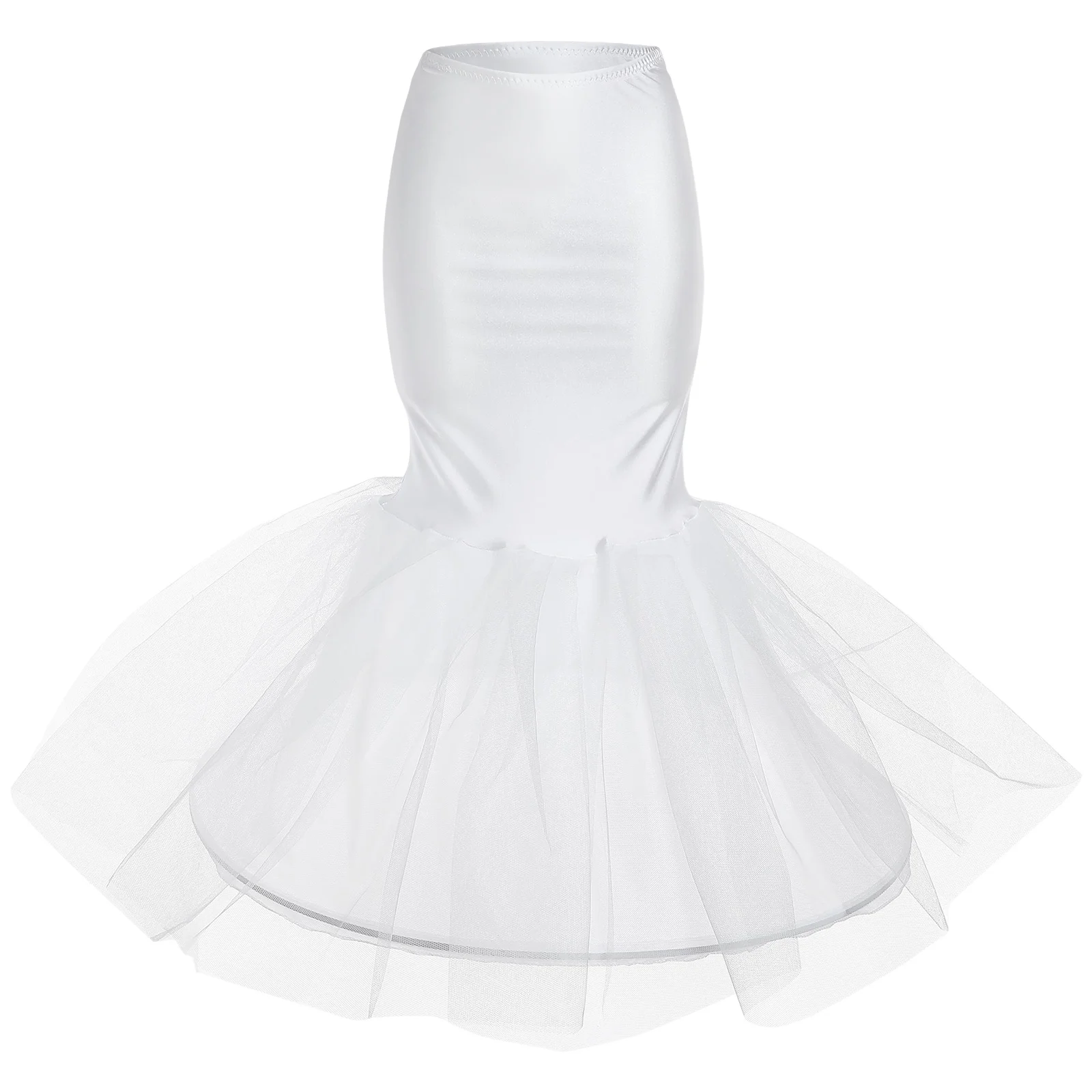 

Useful Lining Elastic Fabric Polyester Underskirt Wedding Petticoat Durable Bride