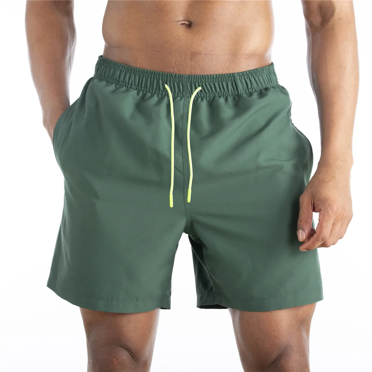

Men Beach Shorts for 2022 Summer Men's Swimming Short-Length Pants Large Size Sports Casual Waterproof Beach Shorts