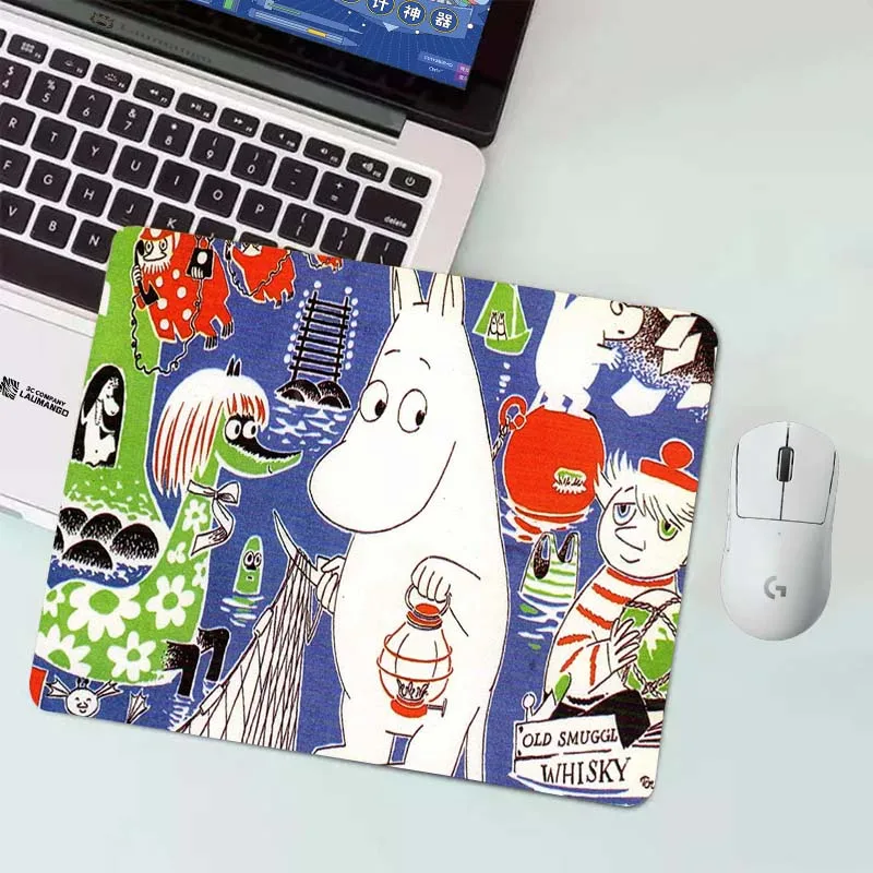 

Computer Desk Pad Cartoon Cute Hippo Moomines Gaming Accessories Gamer Cabinet Mousepad Mouse Mats Pc Keyboard Mat Carpet Anime