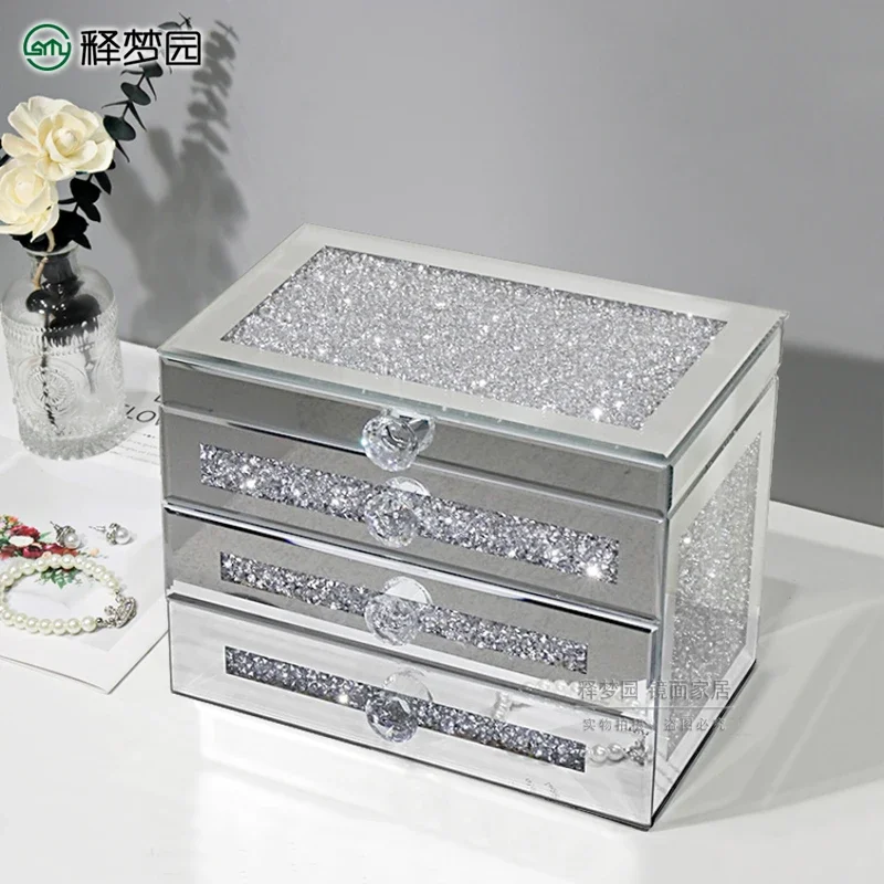 Шкатулка для ювелирных изделий в европейском стиле роскошная настольная