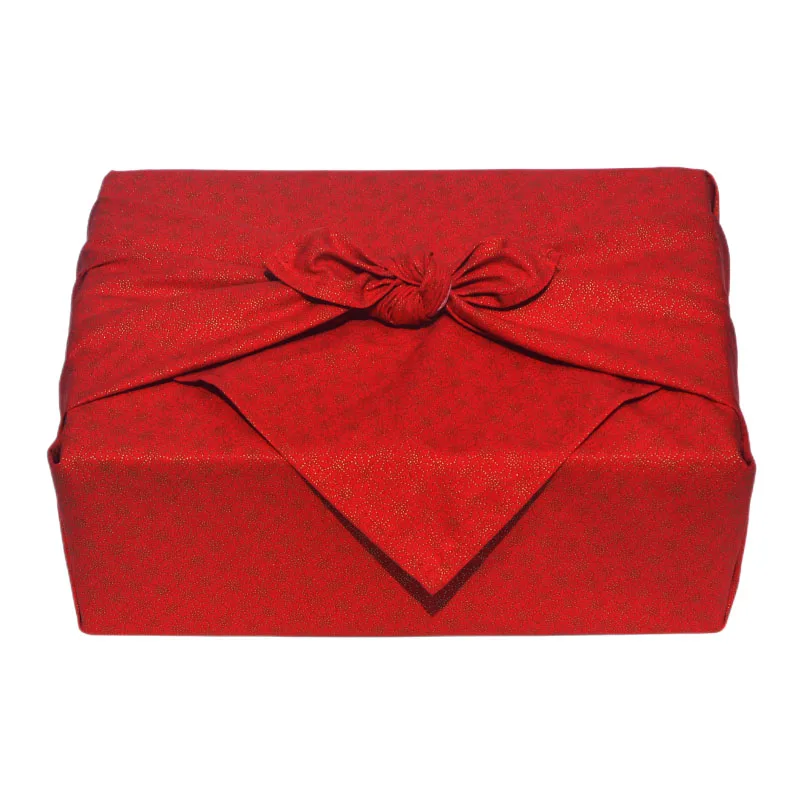 Japanese Furoshiki Multi-purpose Handkerchief Wrapping Cloth Snowflake Printing Cotton Table Mat Pad for Bento Lunch Box