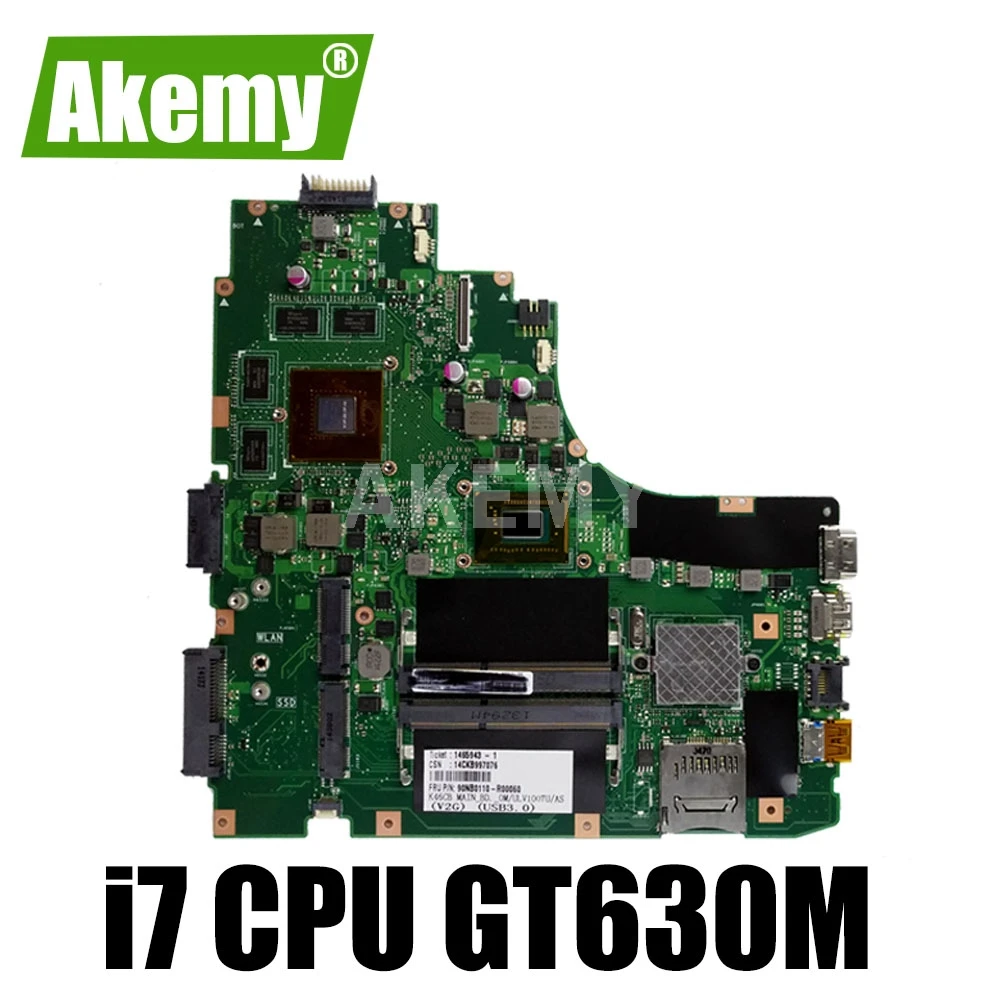 

Материнская плата K46CB для ноутбука Asus A46CB K46CM, материнская плата K46CB GT 630M 2 Гб, протестированная материнская плата K46CB, ОК