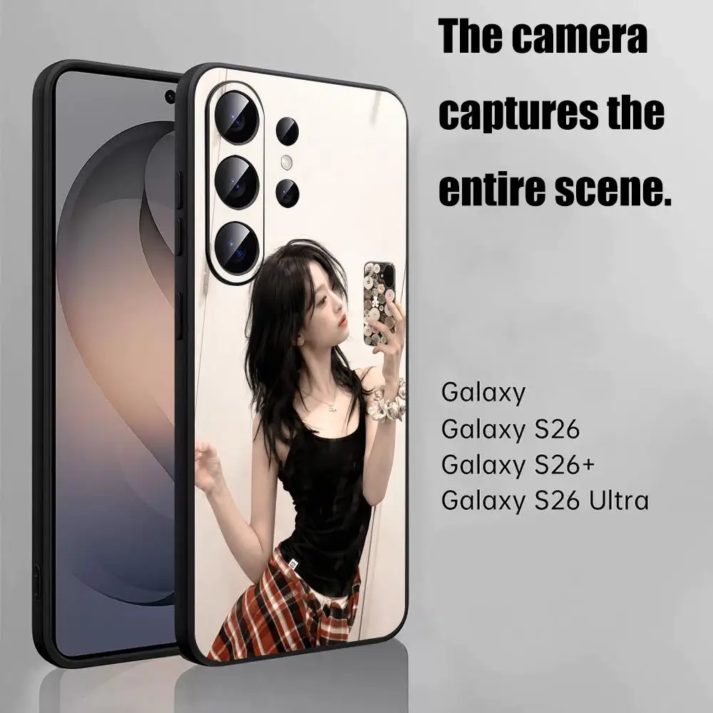 Фото Чехол для телефона Ahyeon BABYMONSTER для Samsung Galaxy S26 S25 S24 S23 S22 S21 S20 Plus Ultra Fold A, мягкий, черный №2