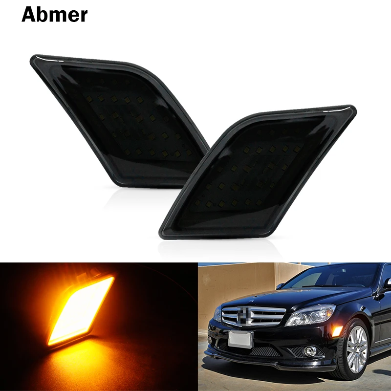 

2 шт. передний боковой габаритный фонарь для Mercedes W204 C250 C300 C350 C63 AMG 2008-11 указатели поворота/фонари дальнего света/парковочные огни