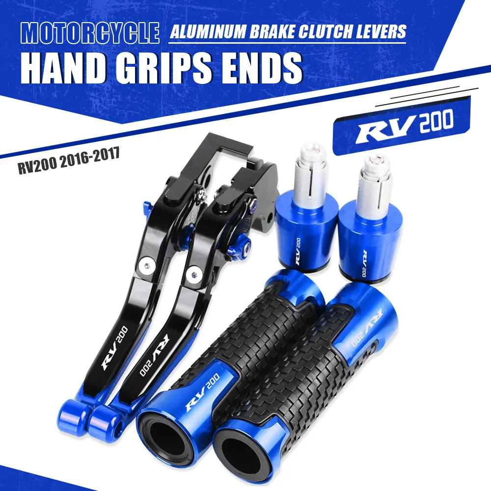 

RV 200 Motorcycle Aluminum Adjustable Extendable Brake Clutch Levers Handlebar Hand Grips ends For SUZUKI RV200 2016 2017