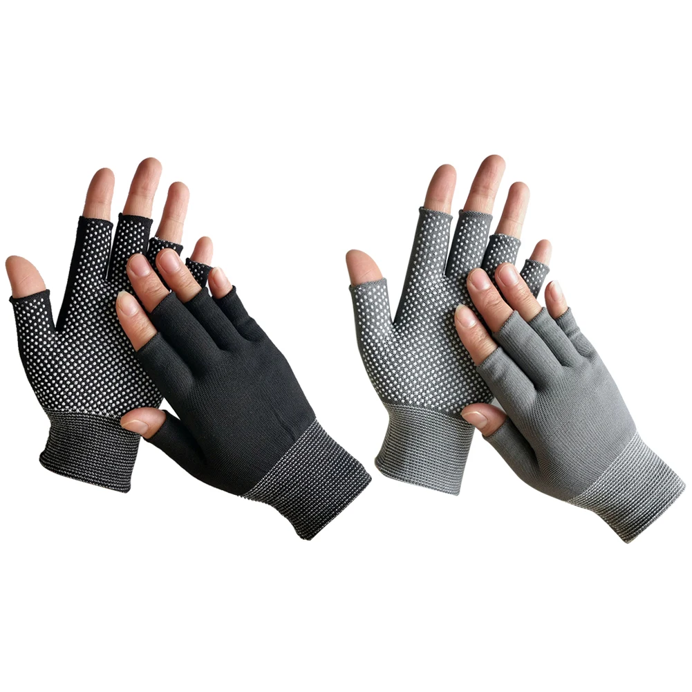 

Unisex Cycling Gloves Fingerless Gloves Solid Color Summer Anti-skid Elastic Half Finger Cycling Gloves for Men