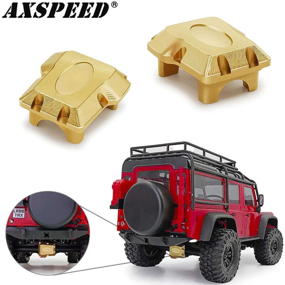 

AXSPEED 1 шт латунная Передняя и задняя оси Diff Крышка 15g для 1/18 RC Гусеничный автомобиль Traxxas TRX4M TRX-4M Бронко Defender обновленные детали