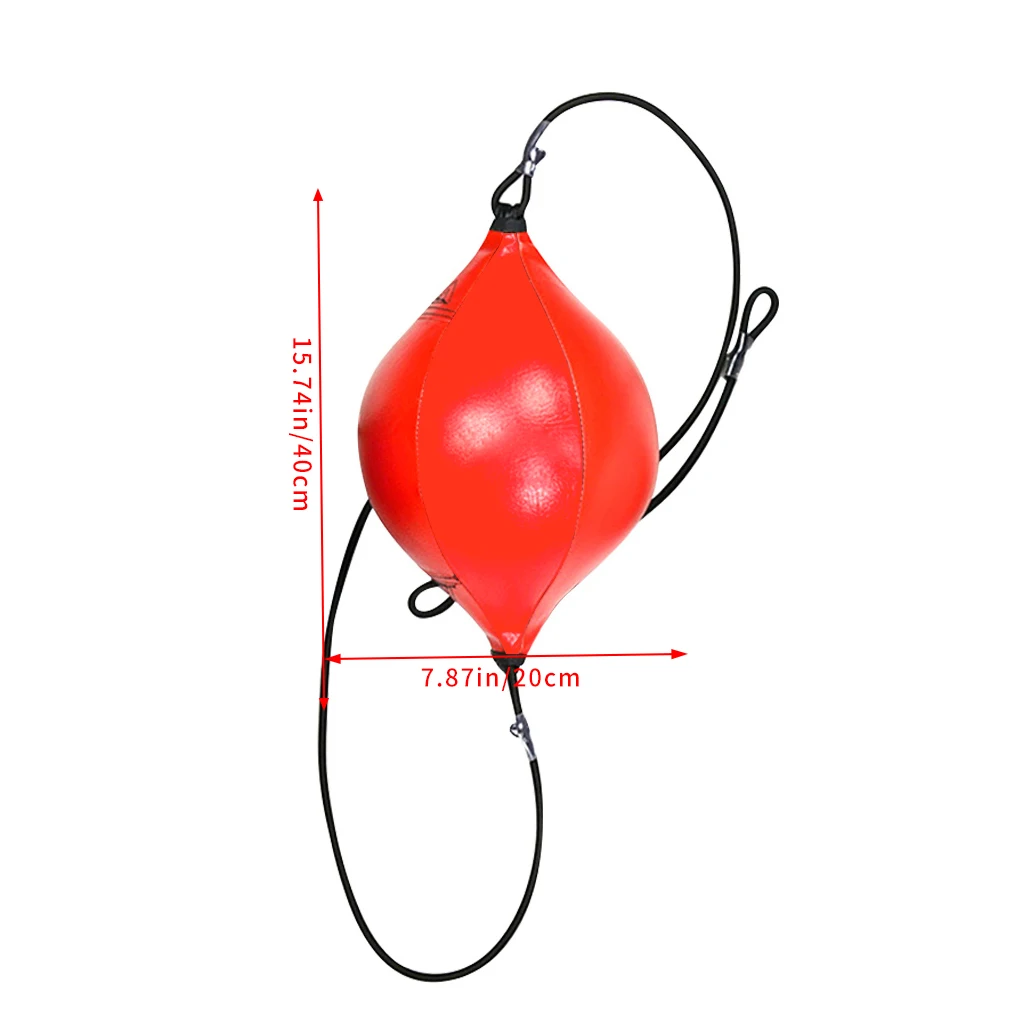 

Боксерский мяч, кожаный боксерский мешок, боксерский скоростной тренировочный подвесной мяч, Спортивная утварь для фитнеса, синий и черный