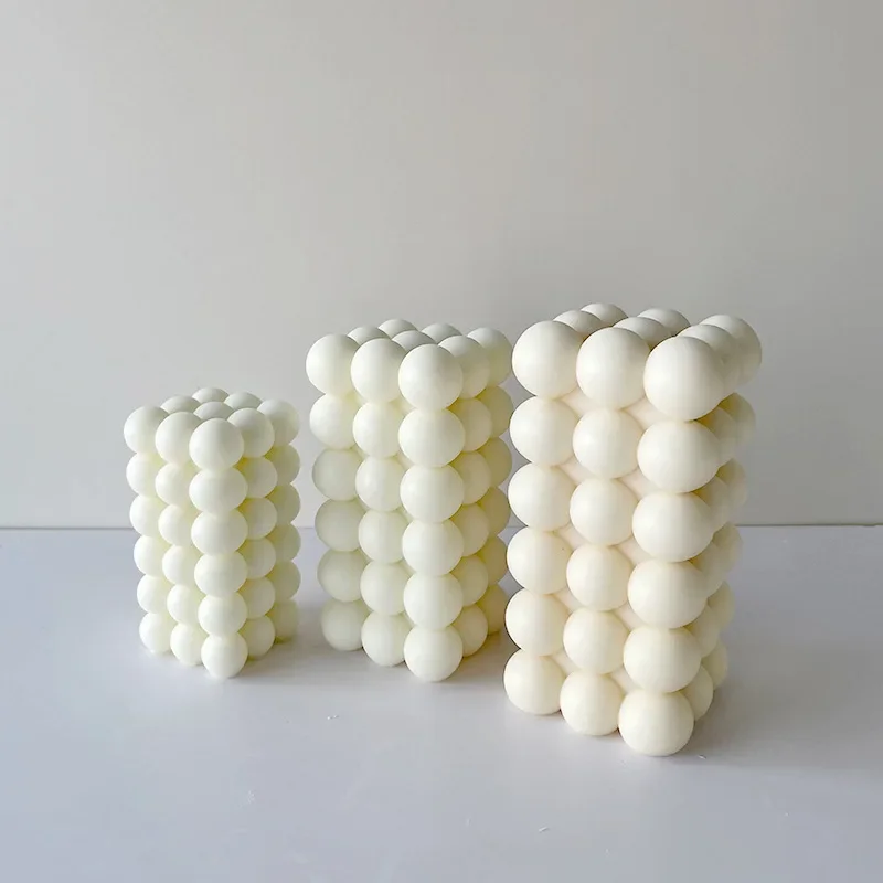 6-слойная силиконовая форма для свечей с пузырьковым кубиком гипсовая